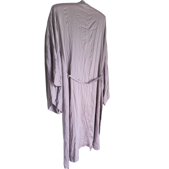 NWT Zara Lingerie Silk Kimono Long Robe Dressing Gown Small Luxury Elegant Sexy - Picture 10 of 10